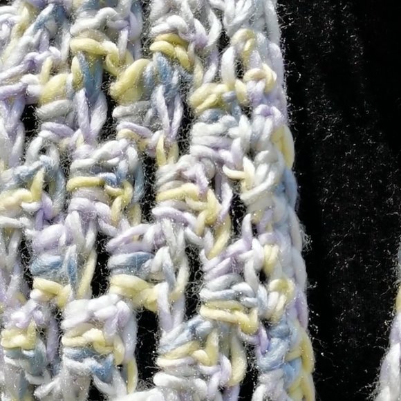 Lavender Fields Crop Coat, Granny Square Hexagon Cardigan, Crochet Jacket - Picture 3 of 12